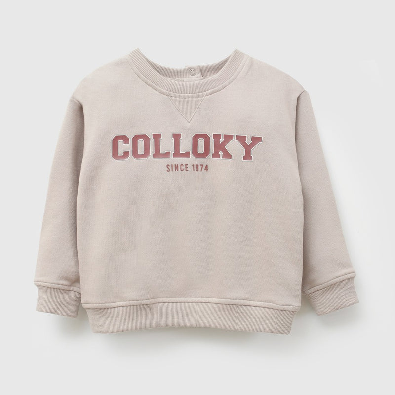 Poleron colloky niño cafe 6-9M a 4-5A