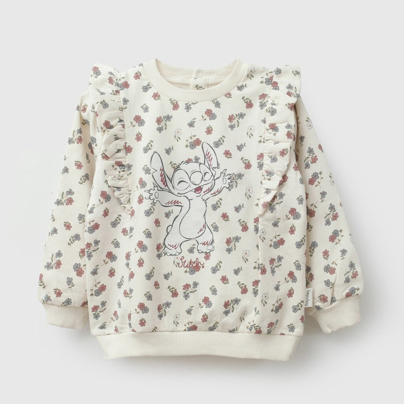 Poleron Disney Lilo & Stitch niña crema 6-9M a 4-5A