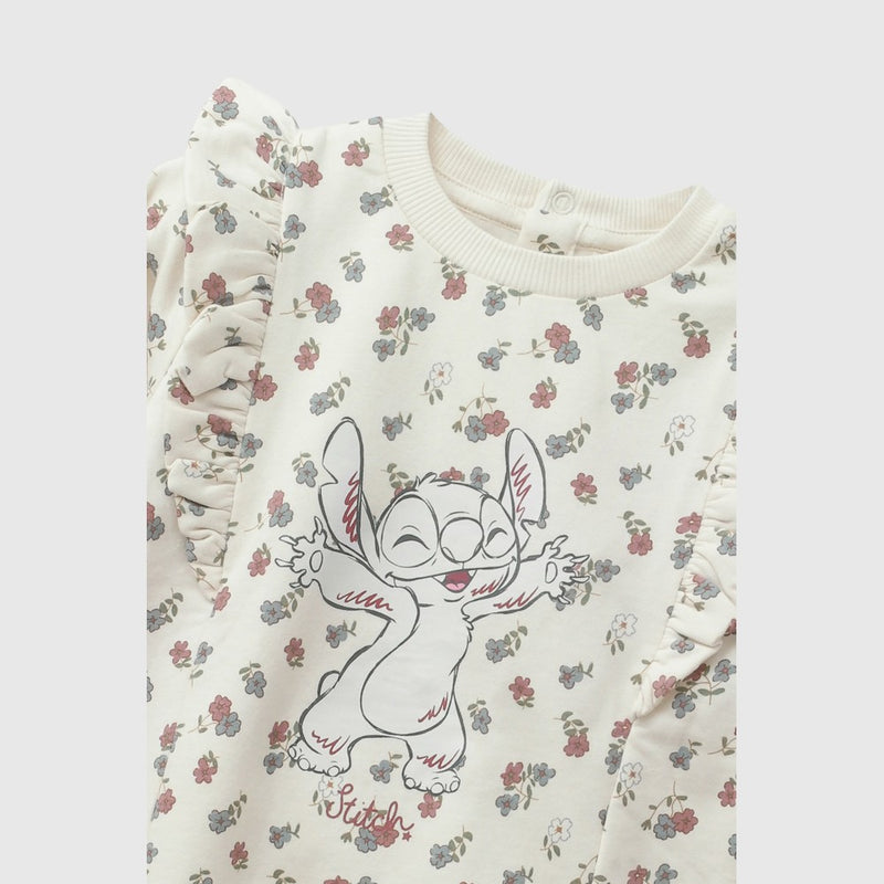 Poleron Disney Lilo & Stitch niña crema 6-9M a 4-5A