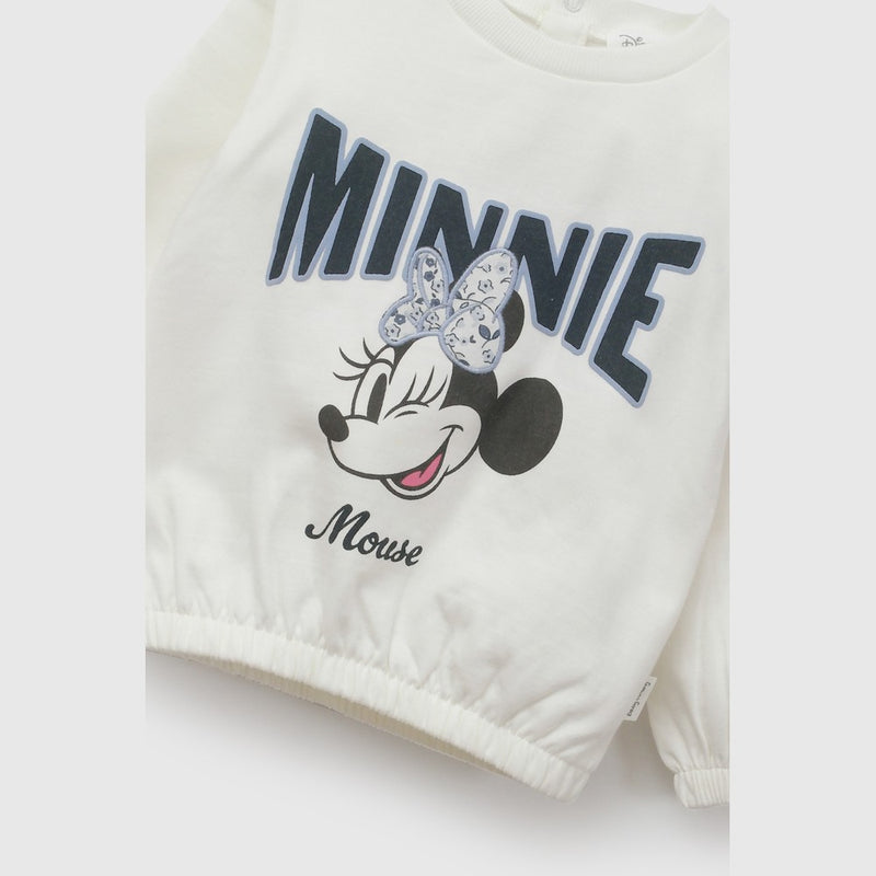Poleron Disney Minnie Mouse niña crema 6-9M a 4-5A