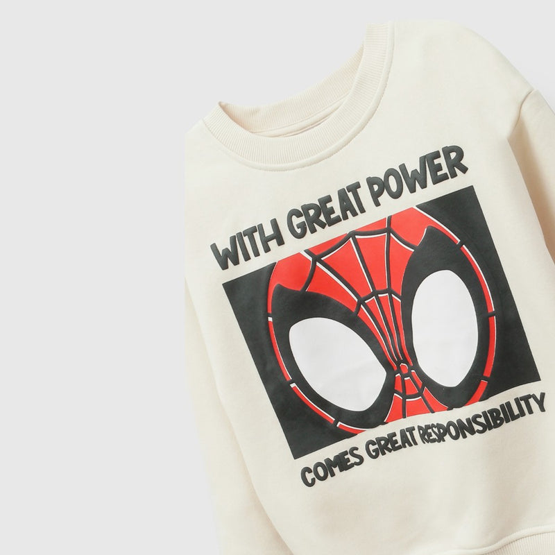 Poleron Disney Spidey niño crema 18/24M a 6-7A