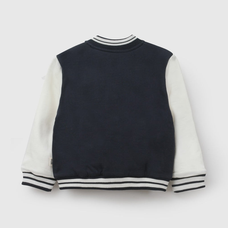 Poleron bomber niño azul marino 6-9M a 4-5A