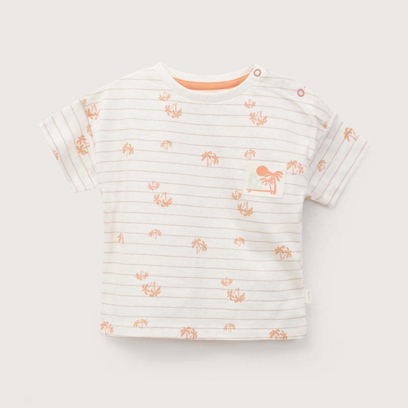 Polera Estampada Parche Blanca Infant Niño