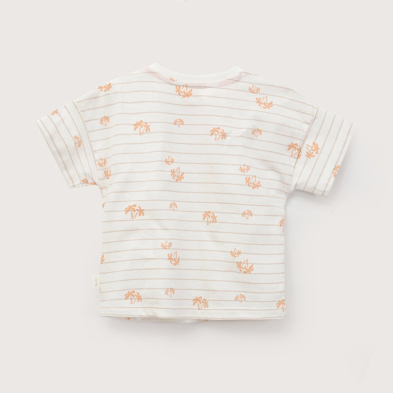 Polera Estampada Parche Blanca Infant Niño