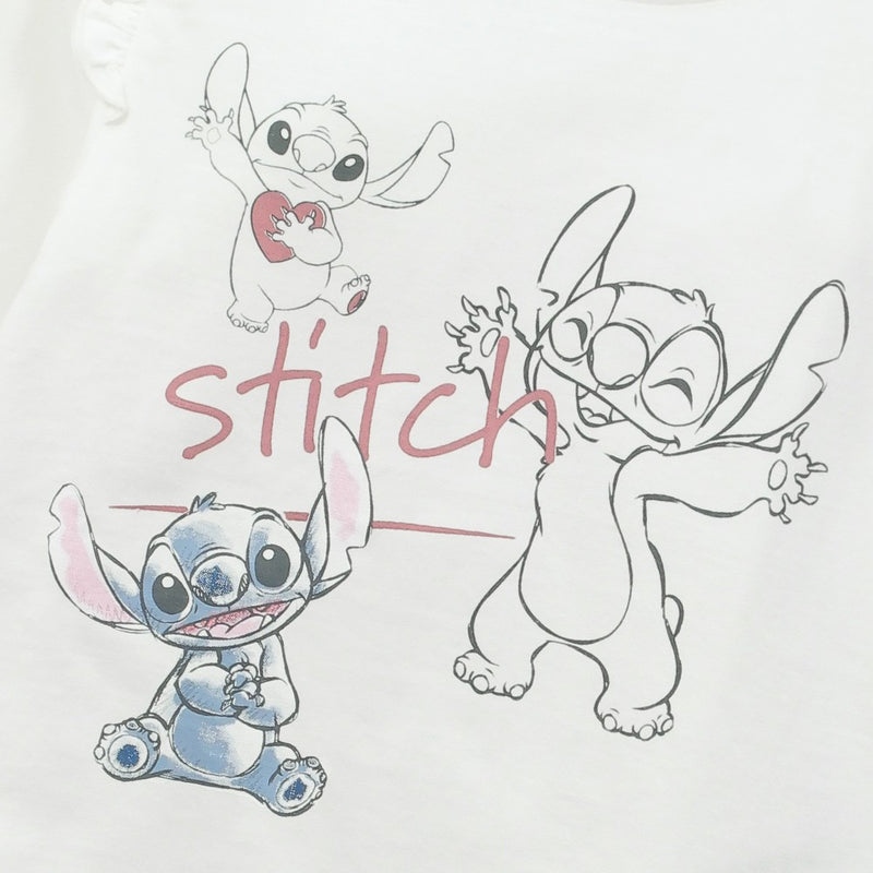 Polera Disney Lilo & Stitch niña blanco 6-9M a 4-5A