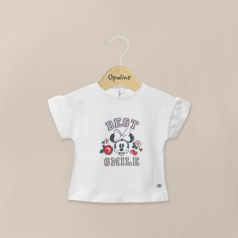 Polera Blanca Disney Infant Niña