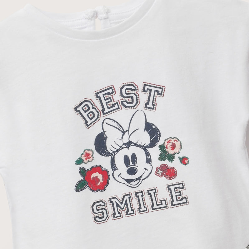 Polera Blanca Disney Infant Niña