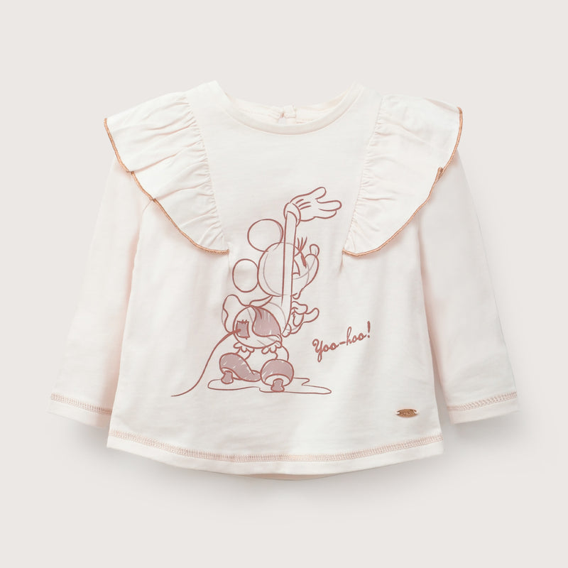 Polera Manga Larga Disney Rosada Infant Niña