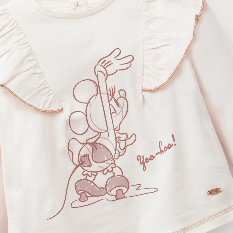 Polera Manga Larga Disney Rosada Infant Niña
