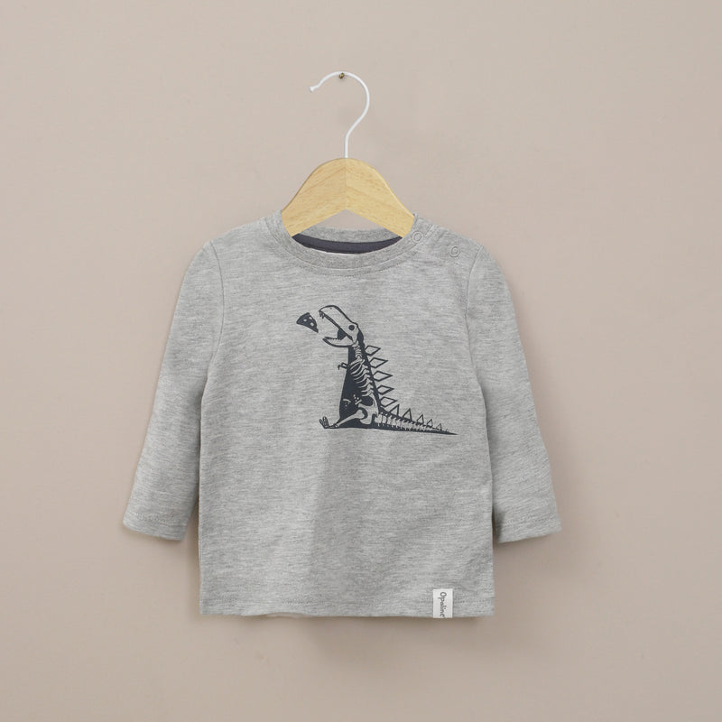 Polera Gris Melange Infant Niño