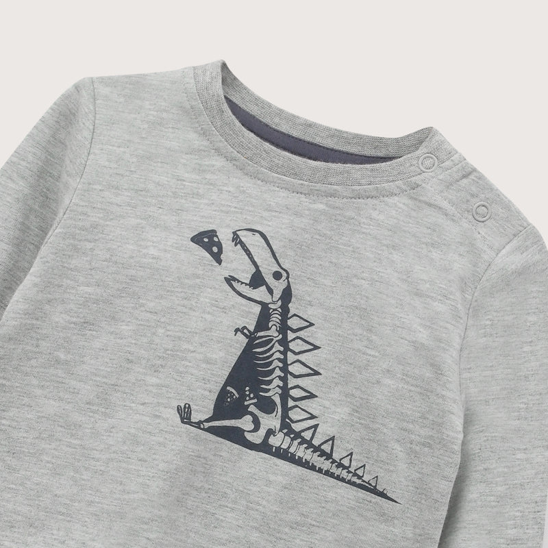 Polera Gris Melange Infant Niño