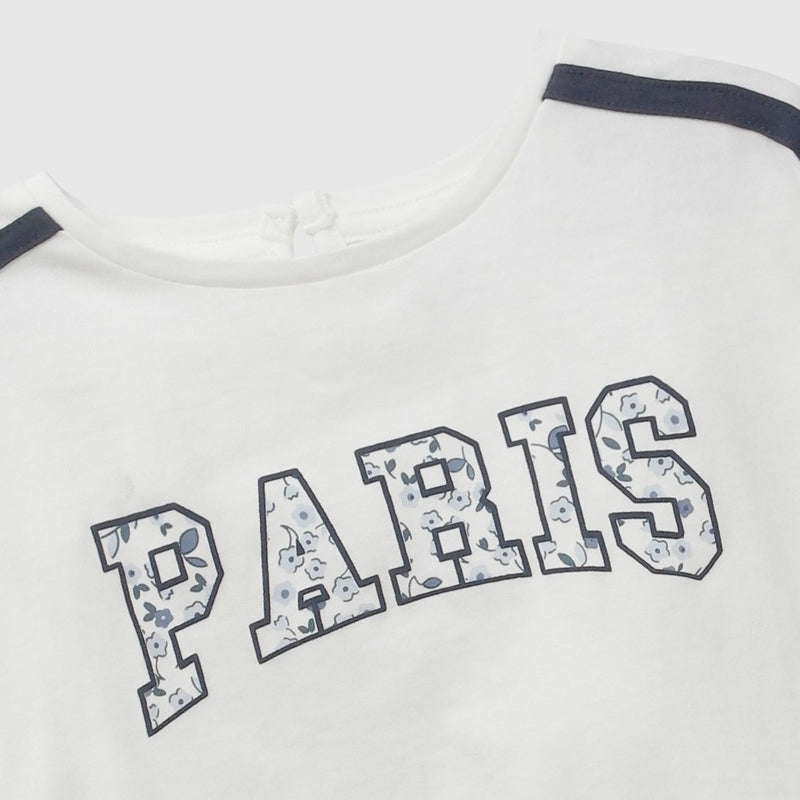 Polera paris niña blanco 6-9M a 4-5A