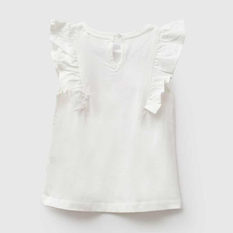 Polera frutillas niña blanco 6-9M a 4-5A