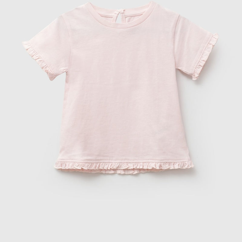Polera everyday niña rosado claro 6-9M a 4-5A