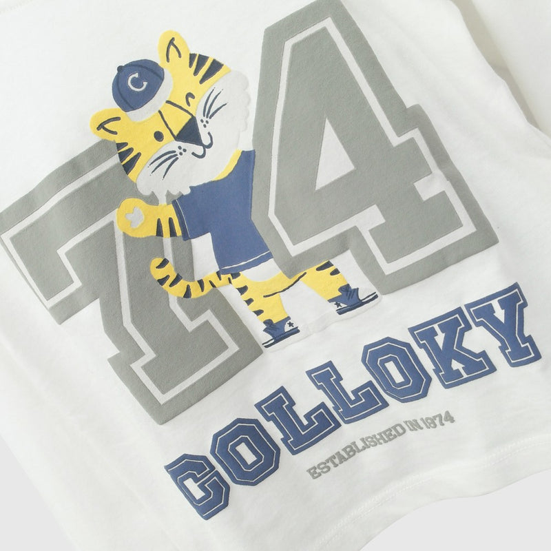 Polera colloky 74 niño blanco 6-9M a 4-5A