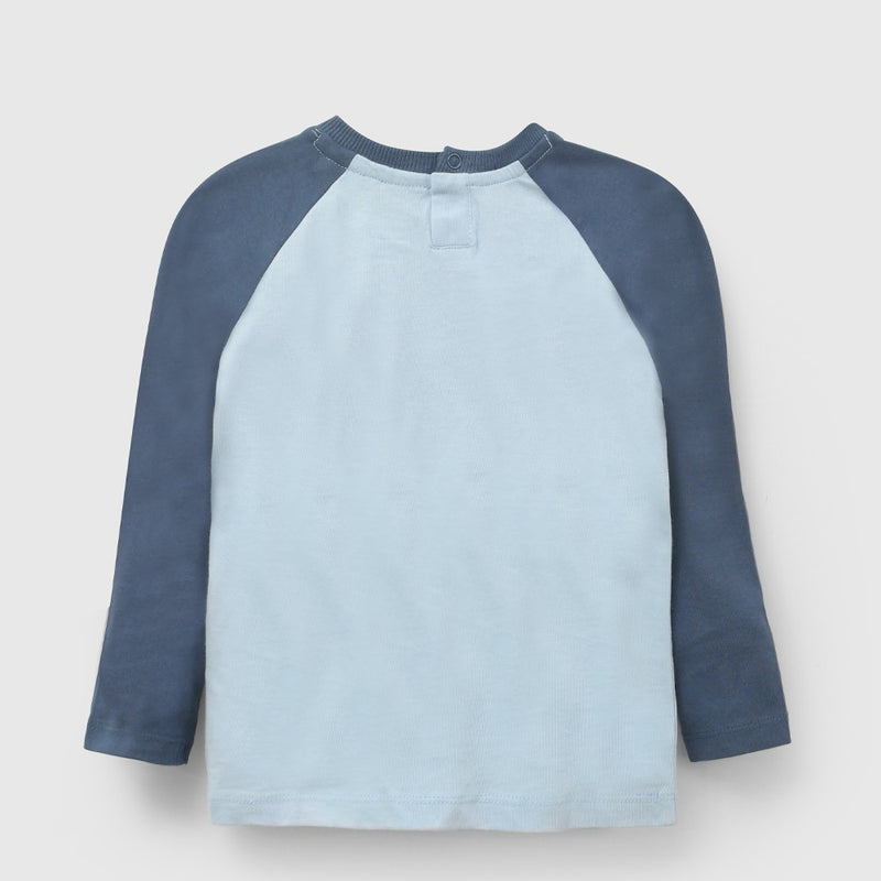 Polera colloky niño celeste 6-9M a 4-5A
