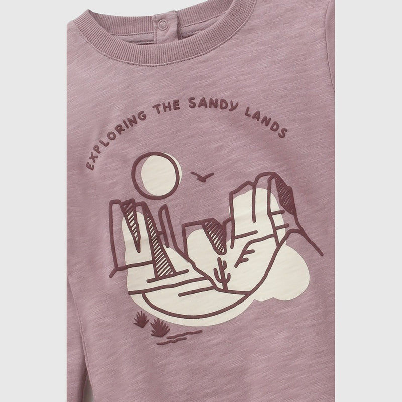 Polera desert niño purpura 6-9M a 4-5A