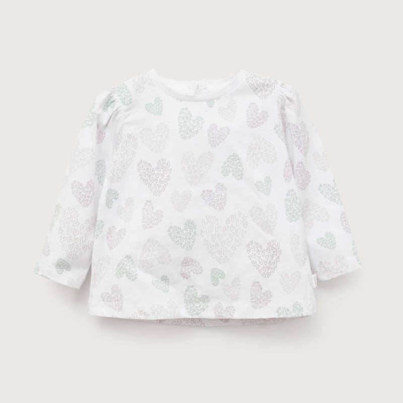 Polera Estampada Blanca Infant Niña