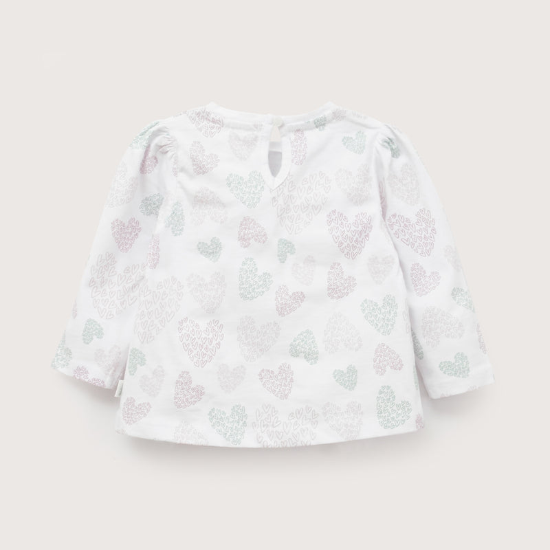 Polera Estampada Blanca Infant Niña