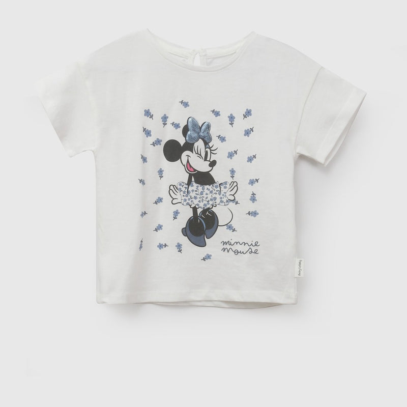 Polera Disney Minnie Mouse niña blanco 6-9M a 4-5A
