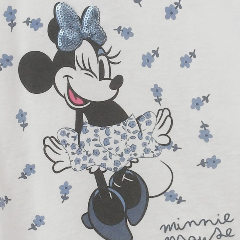 Polera Disney Minnie Mouse niña blanco 6-9M a 4-5A