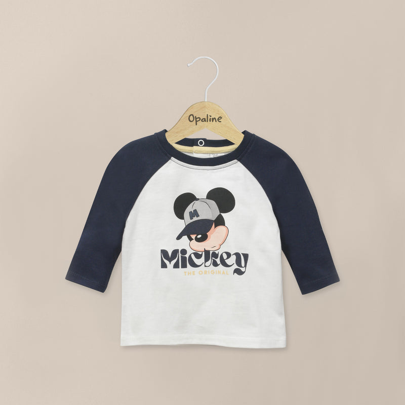Polera Manga Larga Azul Disney Infant Niño