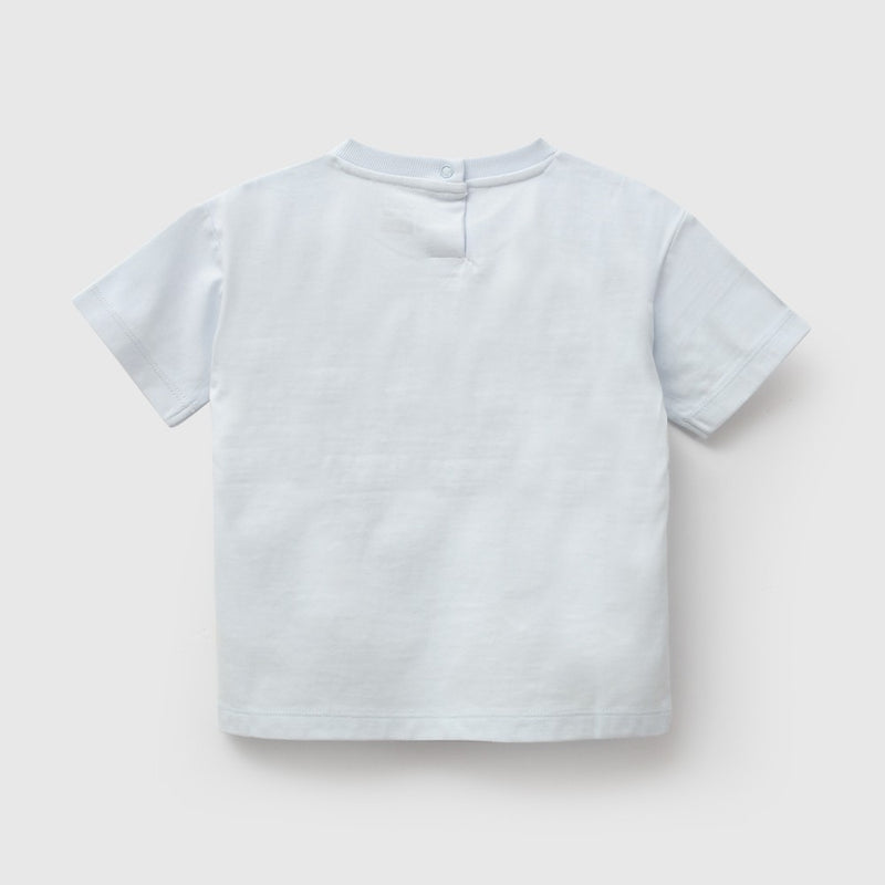 Polera hipopotamo niño celeste 6-9M a 4-5A