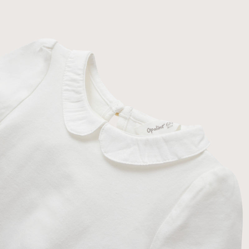 Polera Con Cuello Blanca Infant Niña