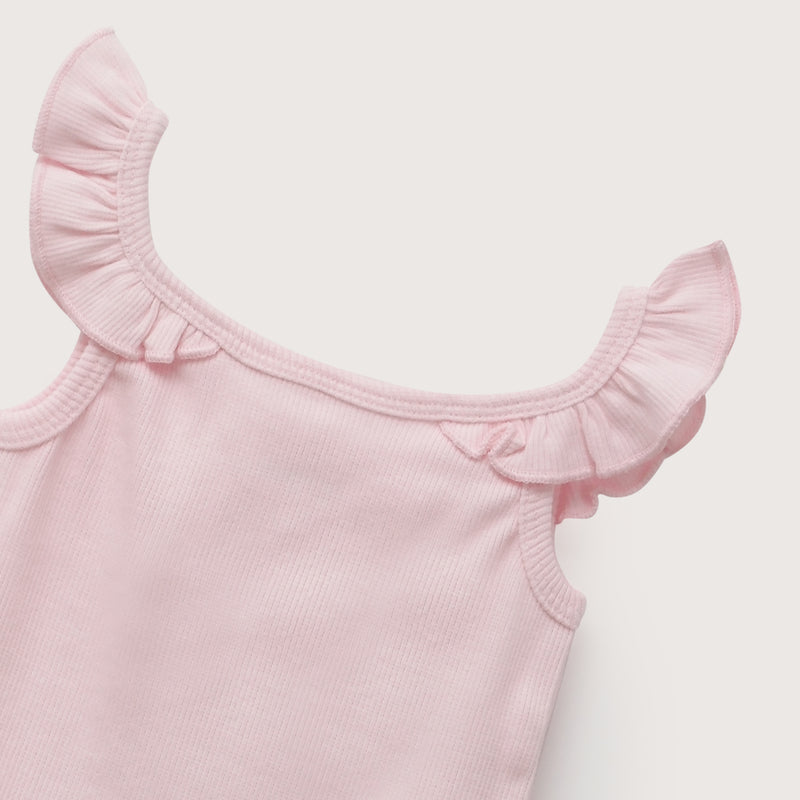 Polera Rib Rosada Infant Niña