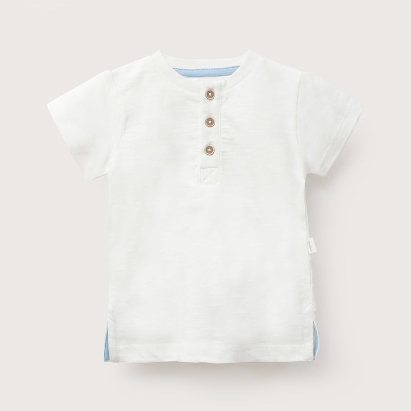 Polera Cuello Mao Blanca Infant Niño