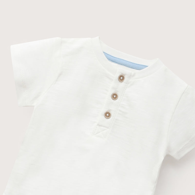 Polera Cuello Mao Blanca Infant Niño
