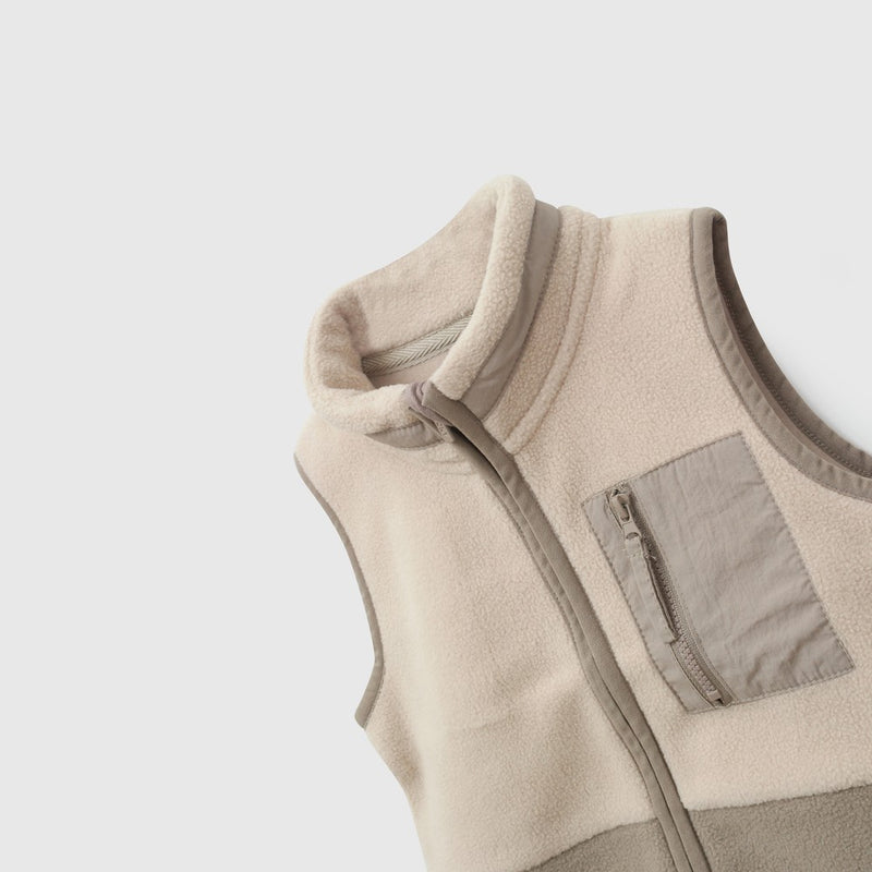 Polar sin mangas niño beige 6-9M a 4-5A