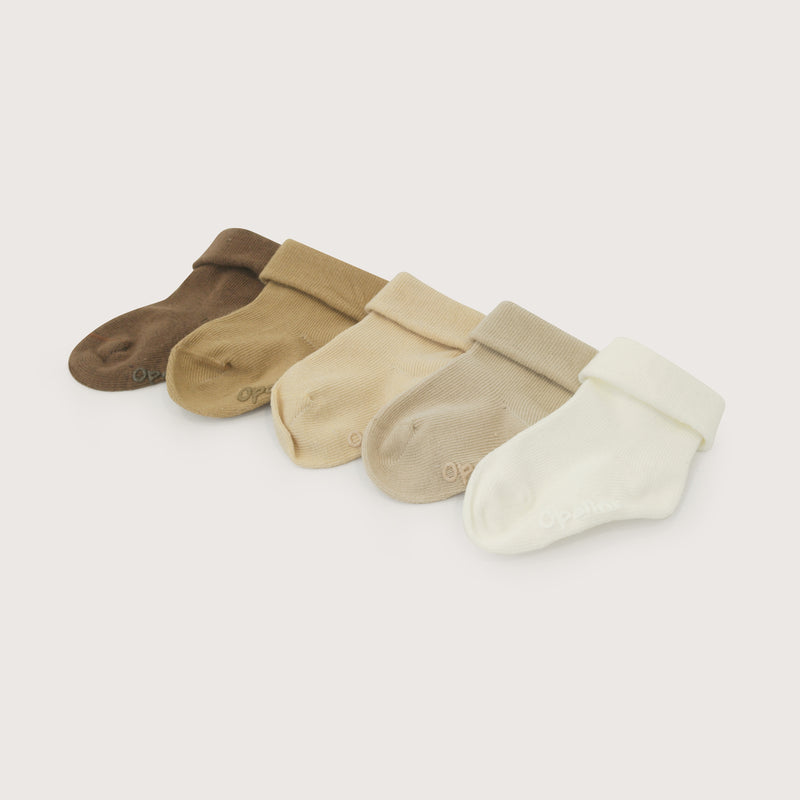 Set De Regalo Pack 5 De Calcetines Beige Bebé Unisex