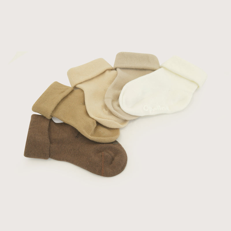 Set De Regalo Pack 5 De Calcetines Beige Bebé Unisex