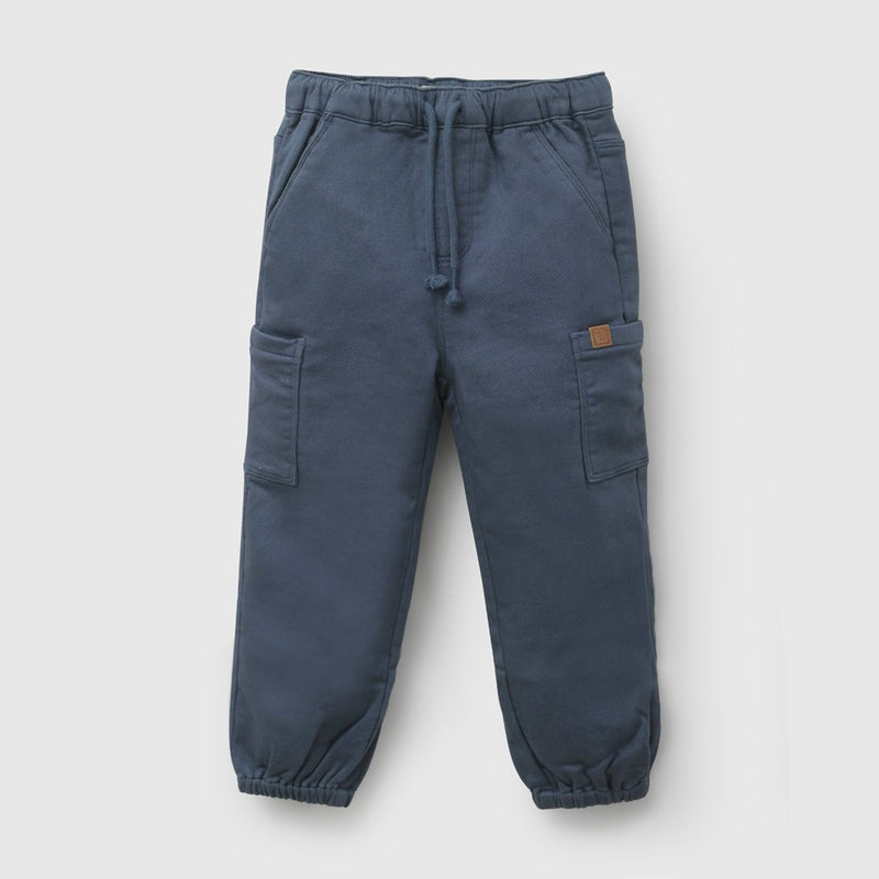 Pantalon cargo niño denim 6-9M a 4-5A