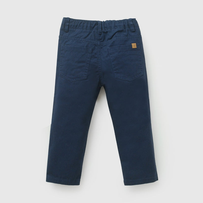 Pantalon gabardina niño azul marino 6-9M a 4-5A