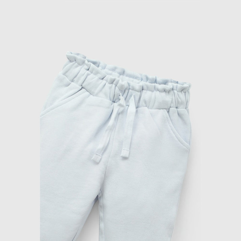 Pantalon buzo niña celeste 6-9M a 4-5A