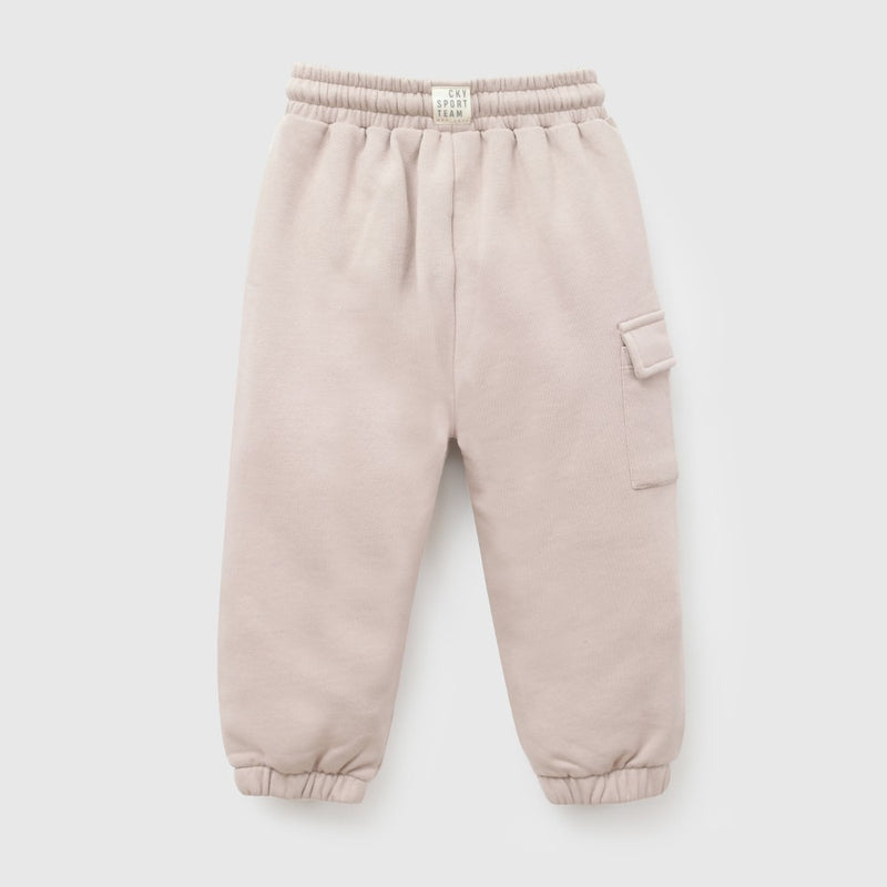 Pantalon buzo bolsillo niño cafe 6-9M a 4-5A