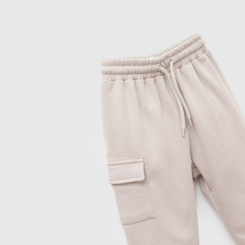 Pantalon buzo bolsillo niño cafe 6-9M a 4-5A