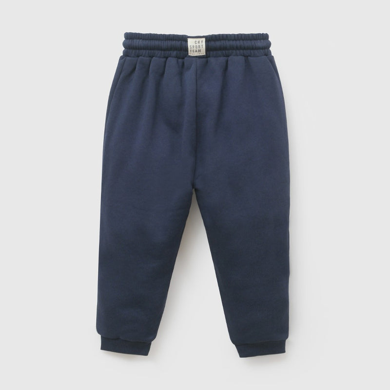 Pantalon buzo niño azul marino puño 6-9M a 4-5A