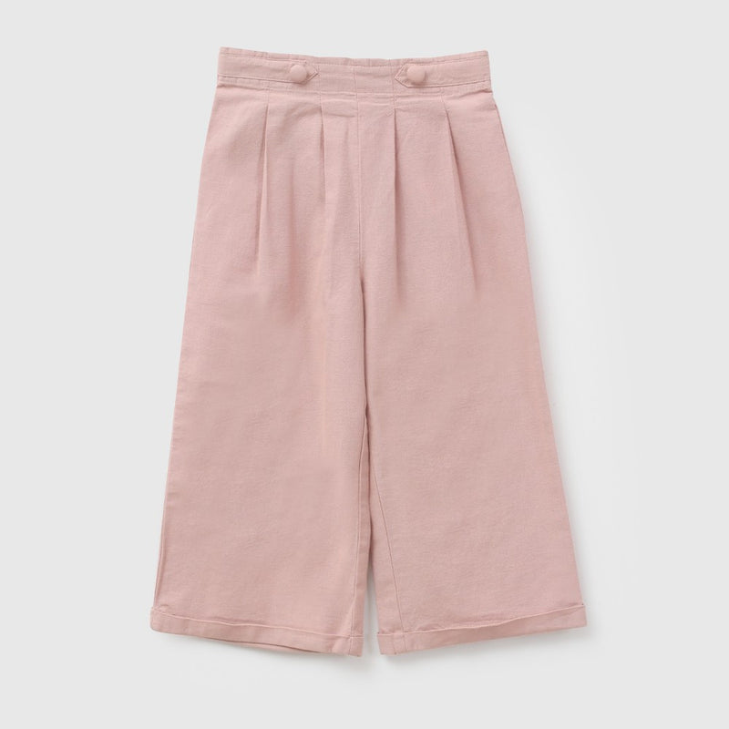 Pantalon ancho niña rosa viejo 6-9M a 4-5A