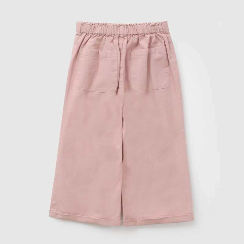 Pantalon ancho niña rosa viejo 6-9M a 4-5A