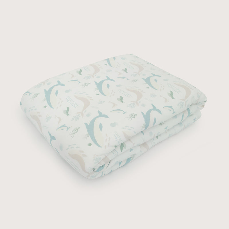 Cobertor De Cuna Estampado Blanco Bebé Niño