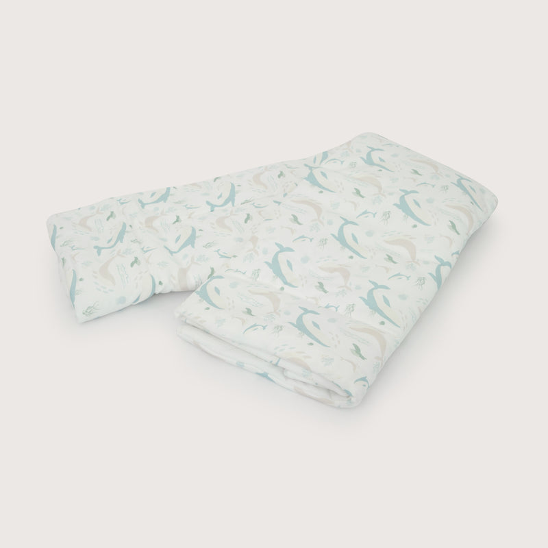 Cobertor De Cuna Estampado Blanco Bebé Niño