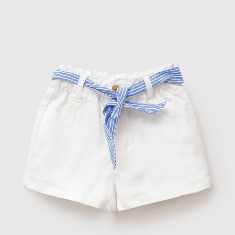 Short pañuelo niña crema 6-9M a 4-5A