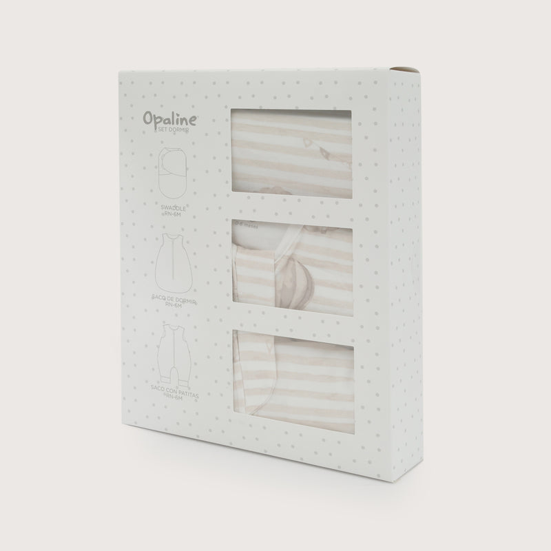 Set 3 Sacos De Dormir Beige Bebé Unisex TOG 1.0