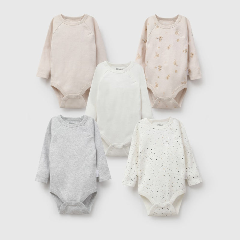 Set body circo rib niño beige 0/3M a 18/24M