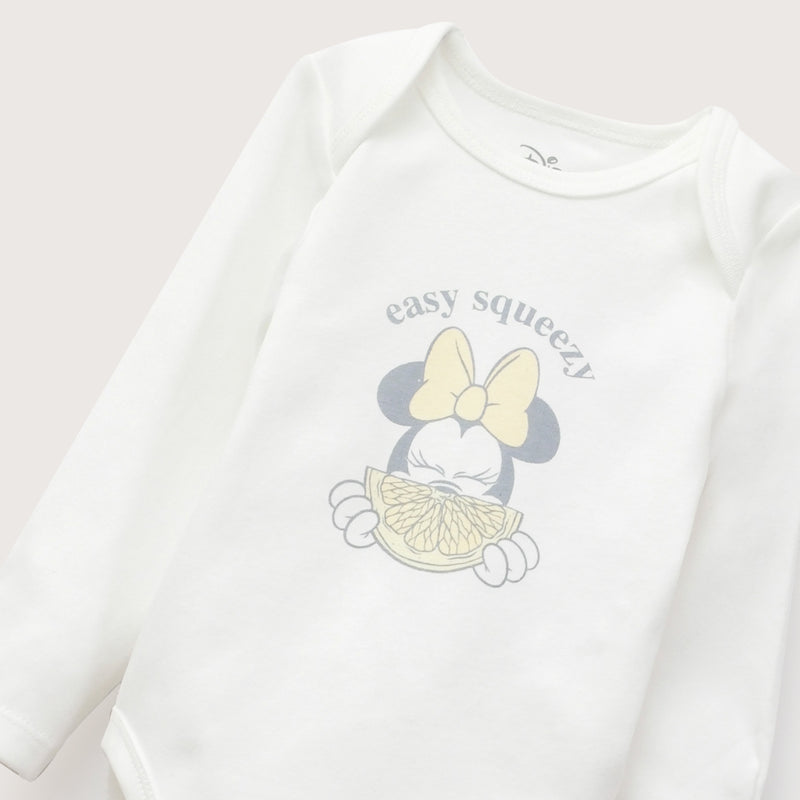 Pack 3 Bodies Amarillo Disney Bebé Niña