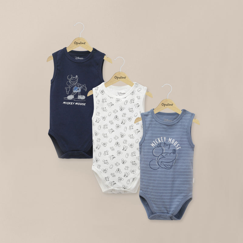 Pack 3 Bodies Azul Disney Bebe Niño