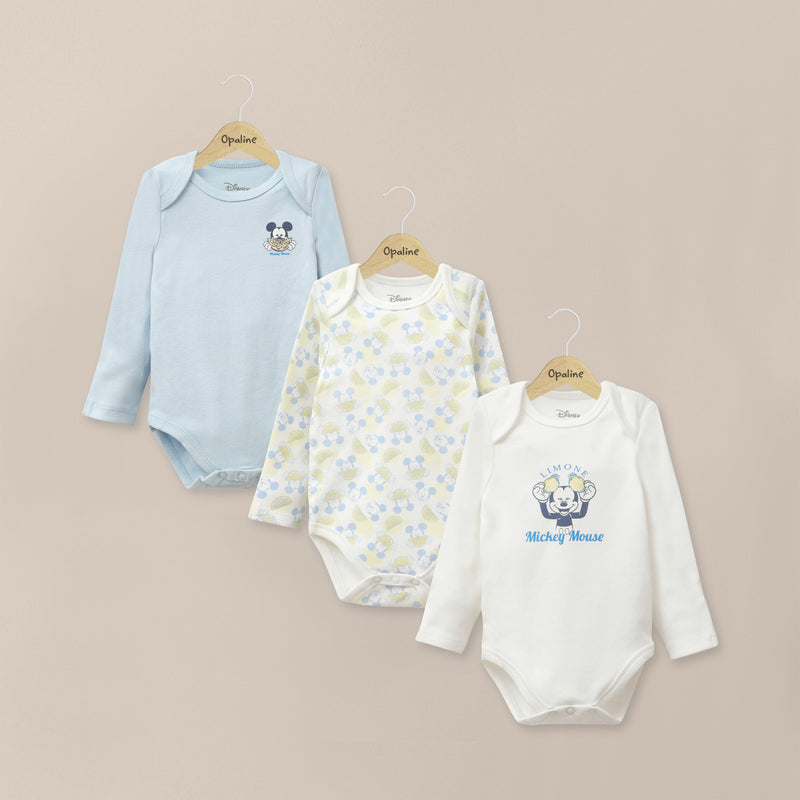 Pack 3 Bodies Azulino Disney Bebé Niño